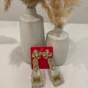 Boutique Nashville Bride Beaded Earrings Bachelorette